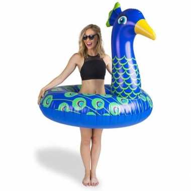 Opblaasbare pauw xxl zwemband 110 cm