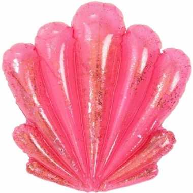 Opblaasbare roze schelp 73 cm decoratie/speelgoed