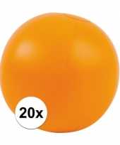 20x opblaasbare strandbal oranje 30 cm