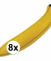 8x opblaasbare banaan bananen 80 cm