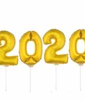 Gouden 2020 ballonnen voor oud en nieuw