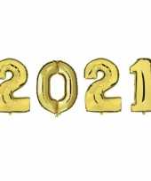 Grote gouden 2021 ballonnen voor oud en nieuw