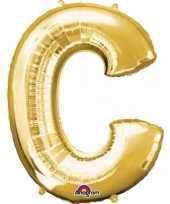 Letter c ballon goud 86 cm