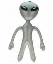 Opblaasbare alien grijs 64 cm