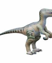 Opblaasbare levensechte velociraptor 130 cm