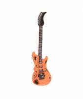 Opblaasbare oranje elektrische gitaar